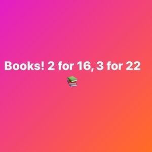 Any 2 books for $18, any 3 books for $25